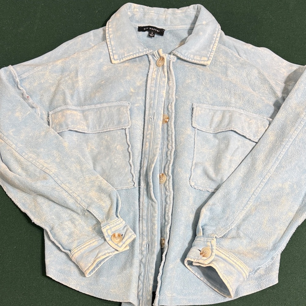 Light Blue Denim looking sweatshirt